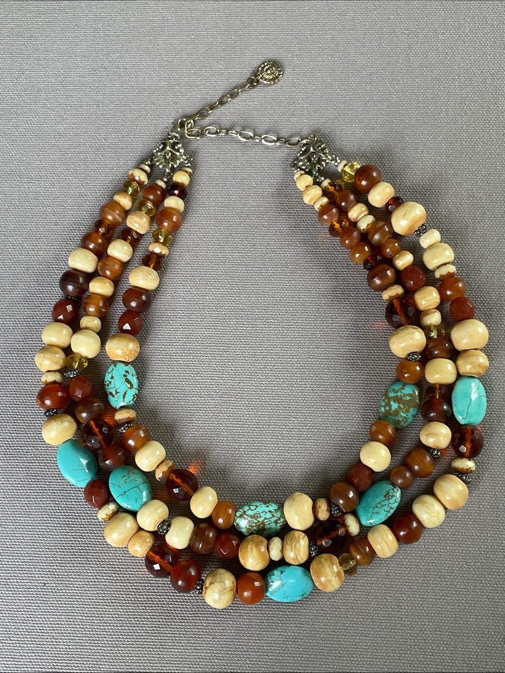 Vintage Graziano Faux Turquoise Necklace